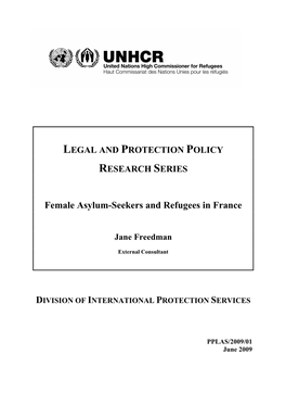 Female Asylum Seekers and Refugees in France