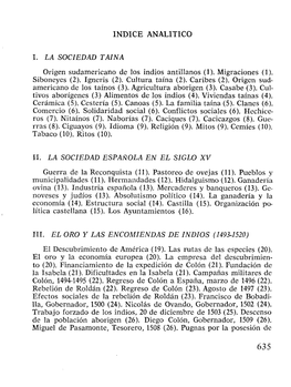 ANALITICO I. LA SOCIEDAD TAINA Origen Sudamericano De Los Indios