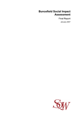 Buncefield Social Impact Assessment Final Report January 2007
