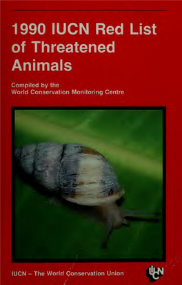 1990 IUCN Red List of Threatened Animals