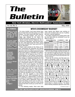 May 2009 Bulletin.Pub