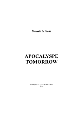 Apocalypse Tomorrow