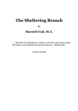 The Sheltering Branch