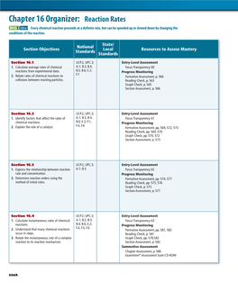 Chapter 16: Reaction Rates