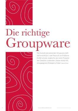 Die Richtige Groupware