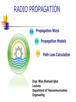Propagation Models