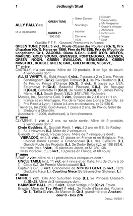 1 Jedburgh Stud 1 ALLY PALLY(FR)