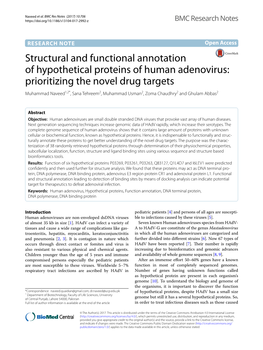 Structural and Functional Annotation of Hypothetical Proteins of Human