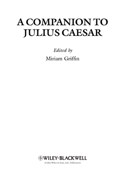 A Companion to Julius Caesar