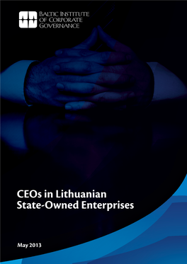 Ceos in Lithuanian State-Owned Enterprises