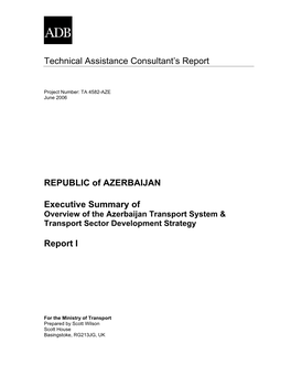 Transport System & Transport Sector Development Strategy
