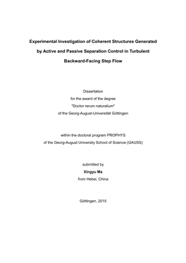 Experimental Investigation of Coherent Structures Generated by Active and Passive Separation Control in Turbulent Backward-Facing Step Flow