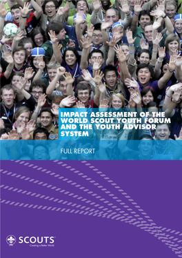 Impact Assessment of the World Scout Youth Forum and the Youth Advisor System