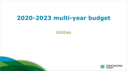 2020-2023 Multi-Year Budget