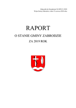 Raport O Stanie Gminy Zabrodzie Za 2019 Rok