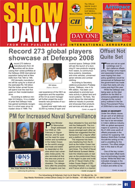 PM for Increased Naval Surveillance Record 273 Global Players