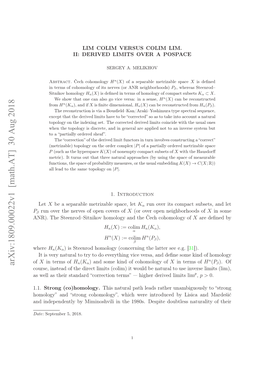 Arxiv:1809.00022V1 [Math.AT]