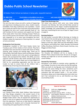 Dubbo Public School Newsletter