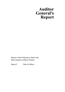 Auditor General's Report