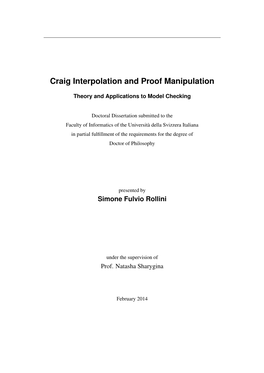 Craig Interpolation and Proof Manipulation