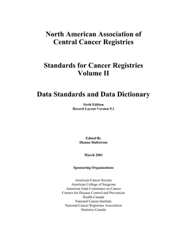 North American Association of Central Cancer Registries Standards For