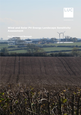 Wind and Solar PV Energy Landscape Sensitivity Assessment