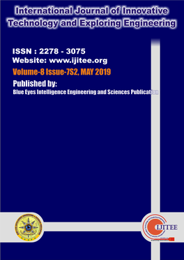 International Journal of Innovative Technology and Exploring Engineering