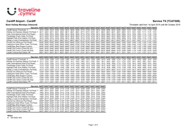 Timetable 0T9NAAS