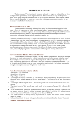 Petrochemicals in India