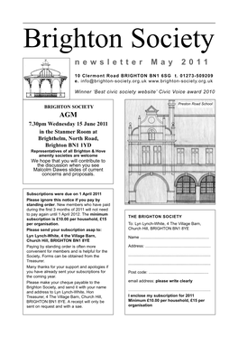 Newsletter May 2011