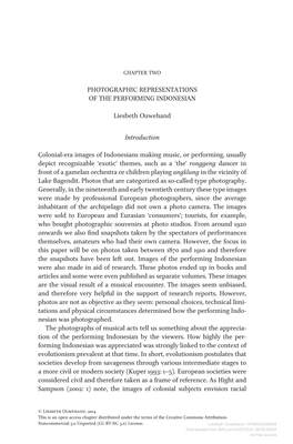 Downloaded from Brill.Com10/07/2021 08:06:45AM Via Free Access 32 Liesbeth Ouwehand Inferiority and Fascination