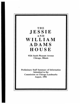 Jessie William Adams House
