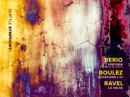 Berio Boulez Ravel