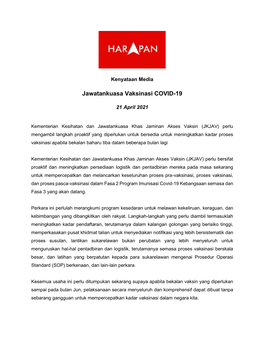 Jawatankuasa Vaksinasi COVID-19