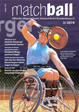 Offizielles Magazin Tennis-Verband Berlin-Brandenburg E.V