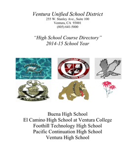 High School Course Directory” 2014-15 School Year