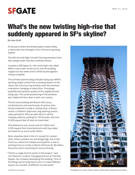 What's the New Twisting High-Rise That Suddenly Appeared in SF's Skyline?