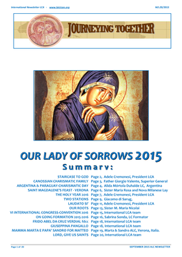 Our Lady of Sorrows in the Spiritual Journey of Magdalene of Canossa.” M