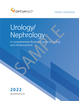 Urology/ Nephrology a Comprehensive Illustrated Guide to Coding and Reimbursement