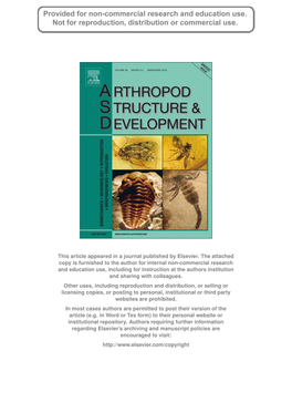 Arthropod Structure & Development 39