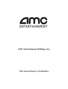 AMC Entertainment Holdings, Inc