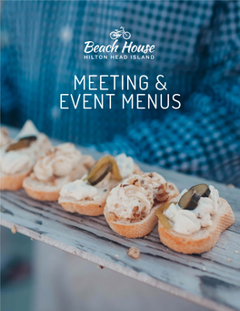 Meeting & Event Menus