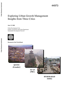 Exploring Urban Growth Management Insights from Three Cities