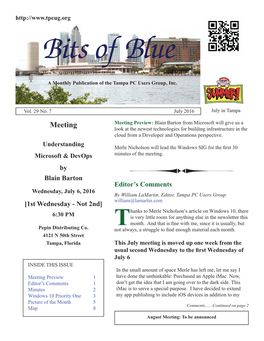 Bits of Blue July 2016