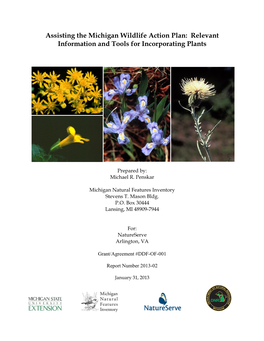 Assisting the Michigan Wildlife Action Plan: Relevant Information and Tools for Incorporating Plants