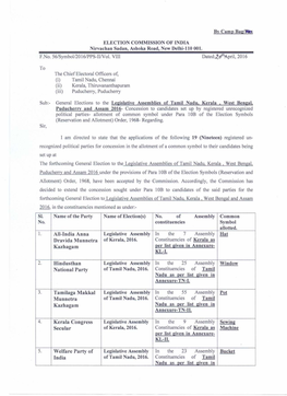 Symbol Allotment Dated 20-04-2016 (PDF