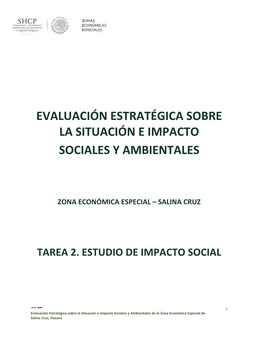 Evaluación Estratégica Sobre La Situación E Impacto Sociales Y Ambientales