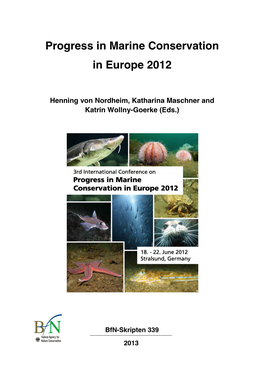Progress in Marine Conservation in Europe 2012