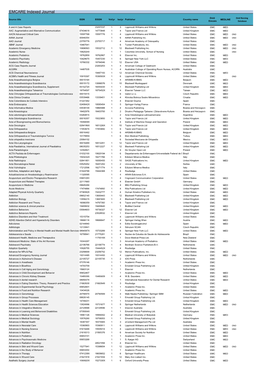 Emcare Indexed Journals .Xlsx