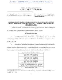 Case 1:16-Cv-00375-FPG-JJM Document 176 Filed 06/24/20 Page 1 of 14